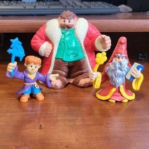Vintage Castle House Giant, Wizard and Boy Figures